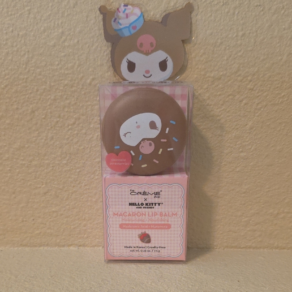 Hello Kitty Donut Macaron Lip Balm in Brown and Pink